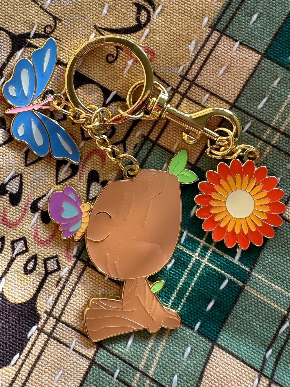 Loungefly Marvel Guardians of the Galaxy Groot Springtime Charm Keychain